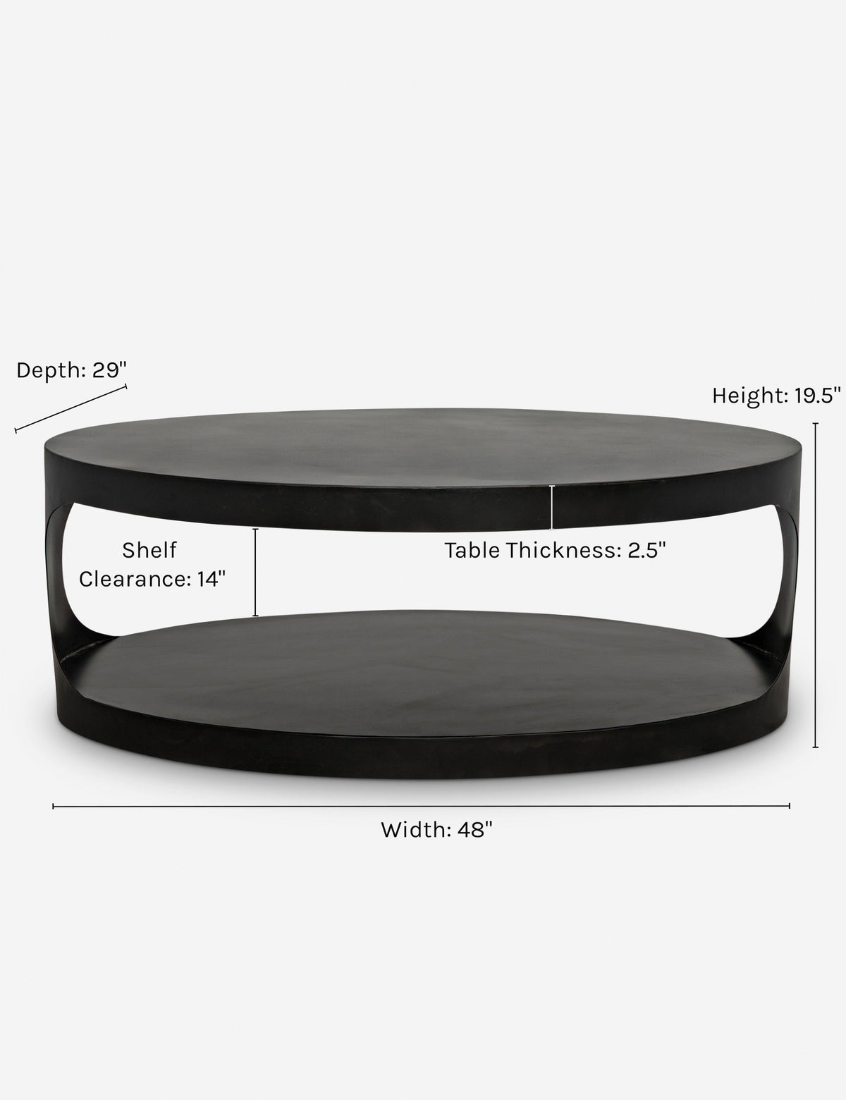 Leigha Oval Coffee Table