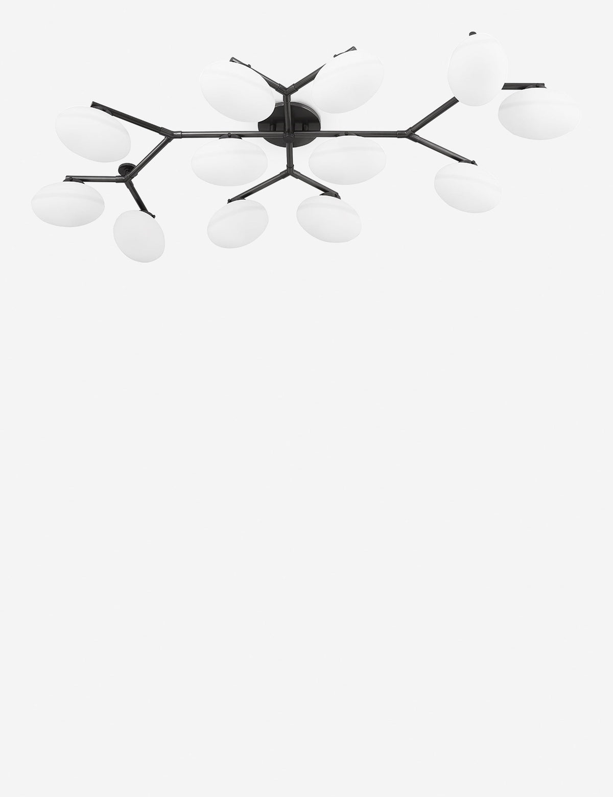 #color::antique-bronze #size::12-light | Solange antique bronze branching 12-light semi flush mount light
