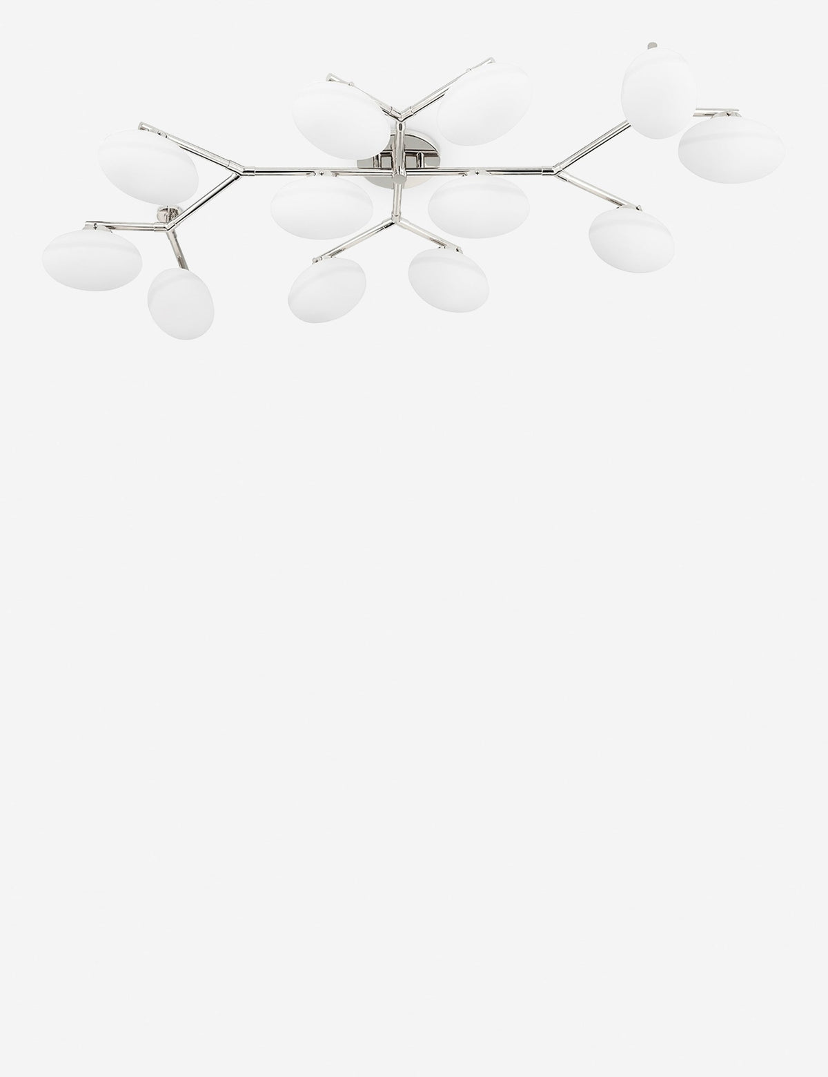 #color::polished-nickel #size::12-light | Solange polished nickel branching 12-light semi flush mount light