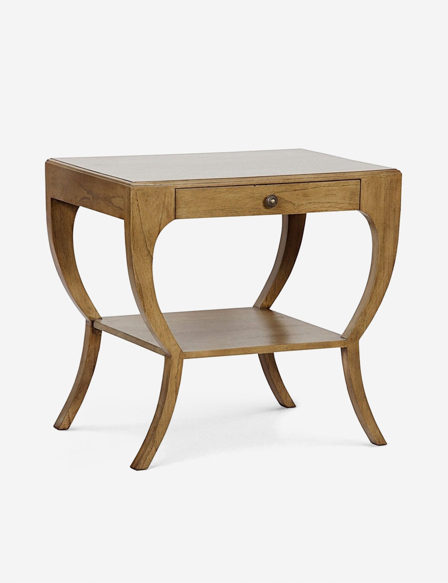| Angled view of the este nightstand