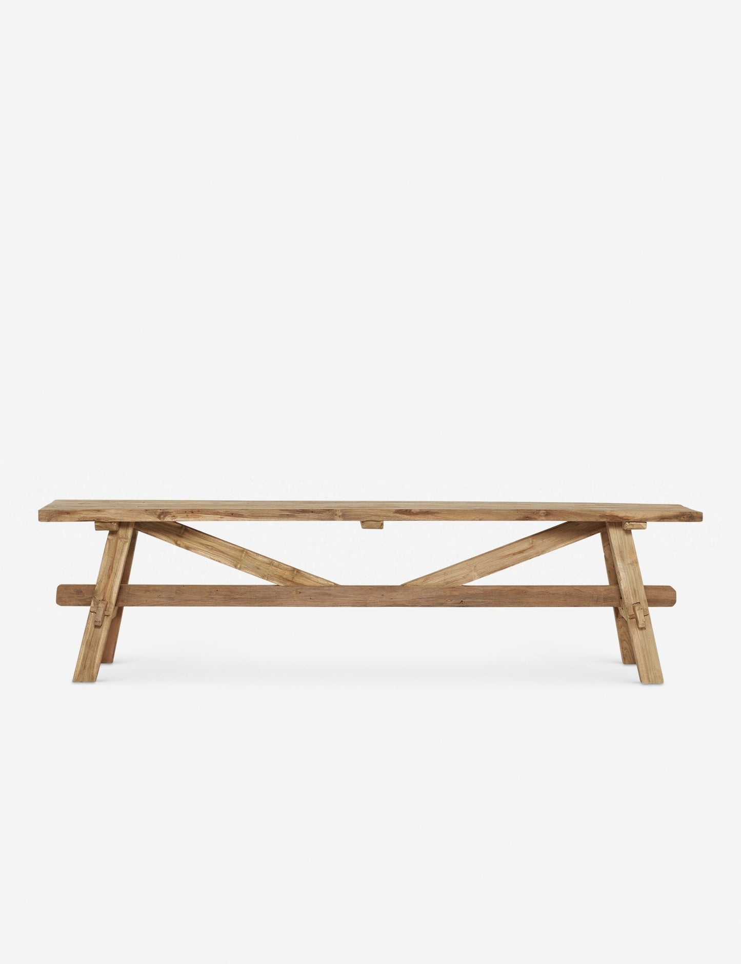 | Arlene craftsman-style antiqued teak wood bench