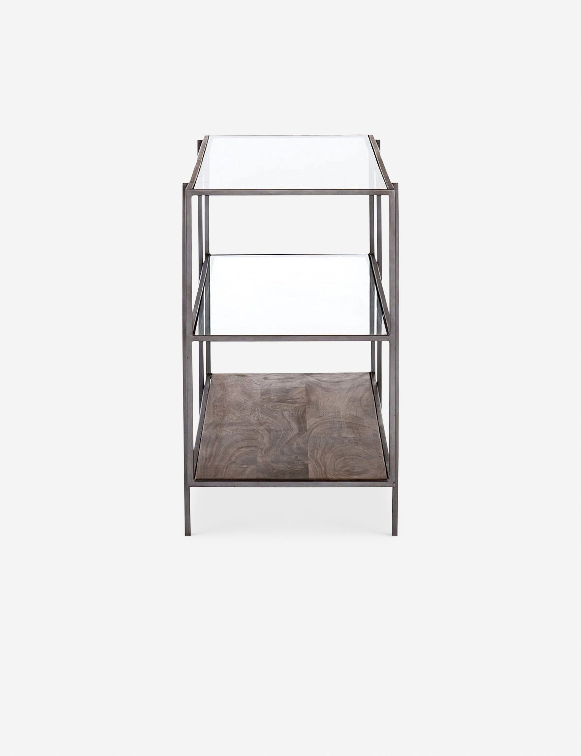 | Side of the Asher console table