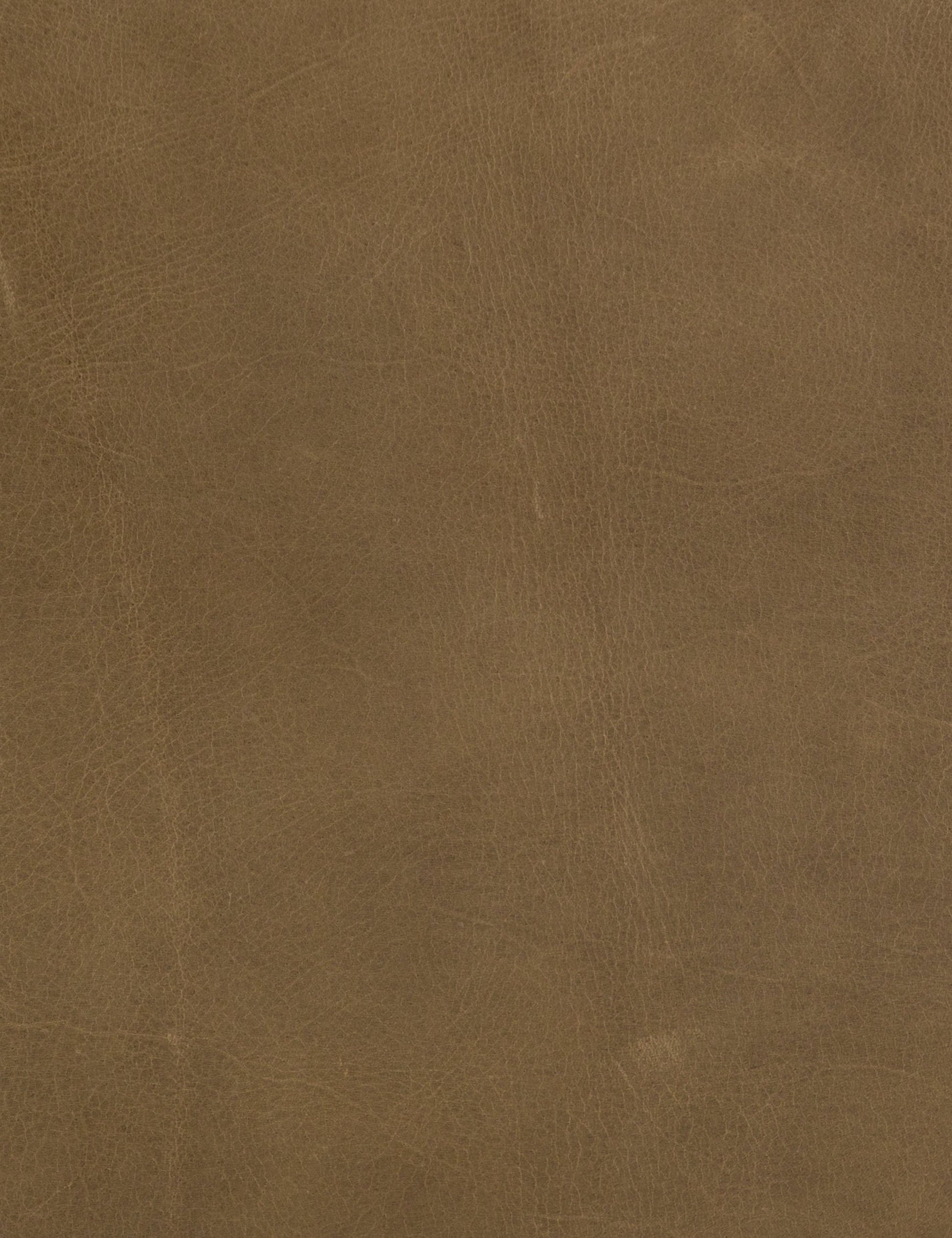 | The brown leather construction on the Ilona Leather Accent Chair