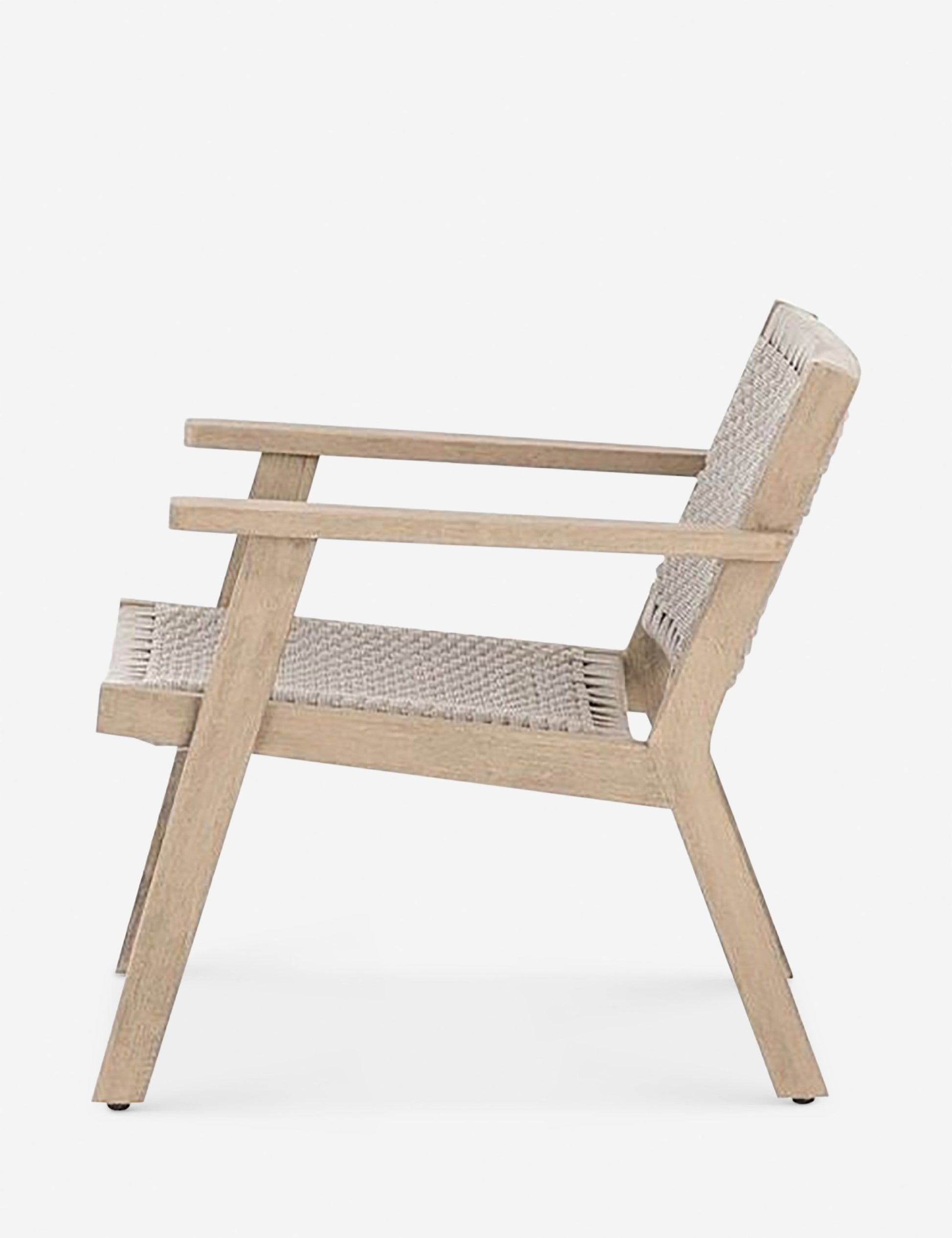 | Side of the Ylva Natural Indoor / Outdoor Accent Chair